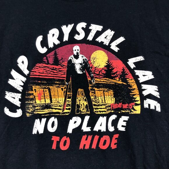 Friday the 13th: Camp Crystal Lake, No Place to Hide T-Shirt, Horror Movie SZ L - Picture 2 of 7